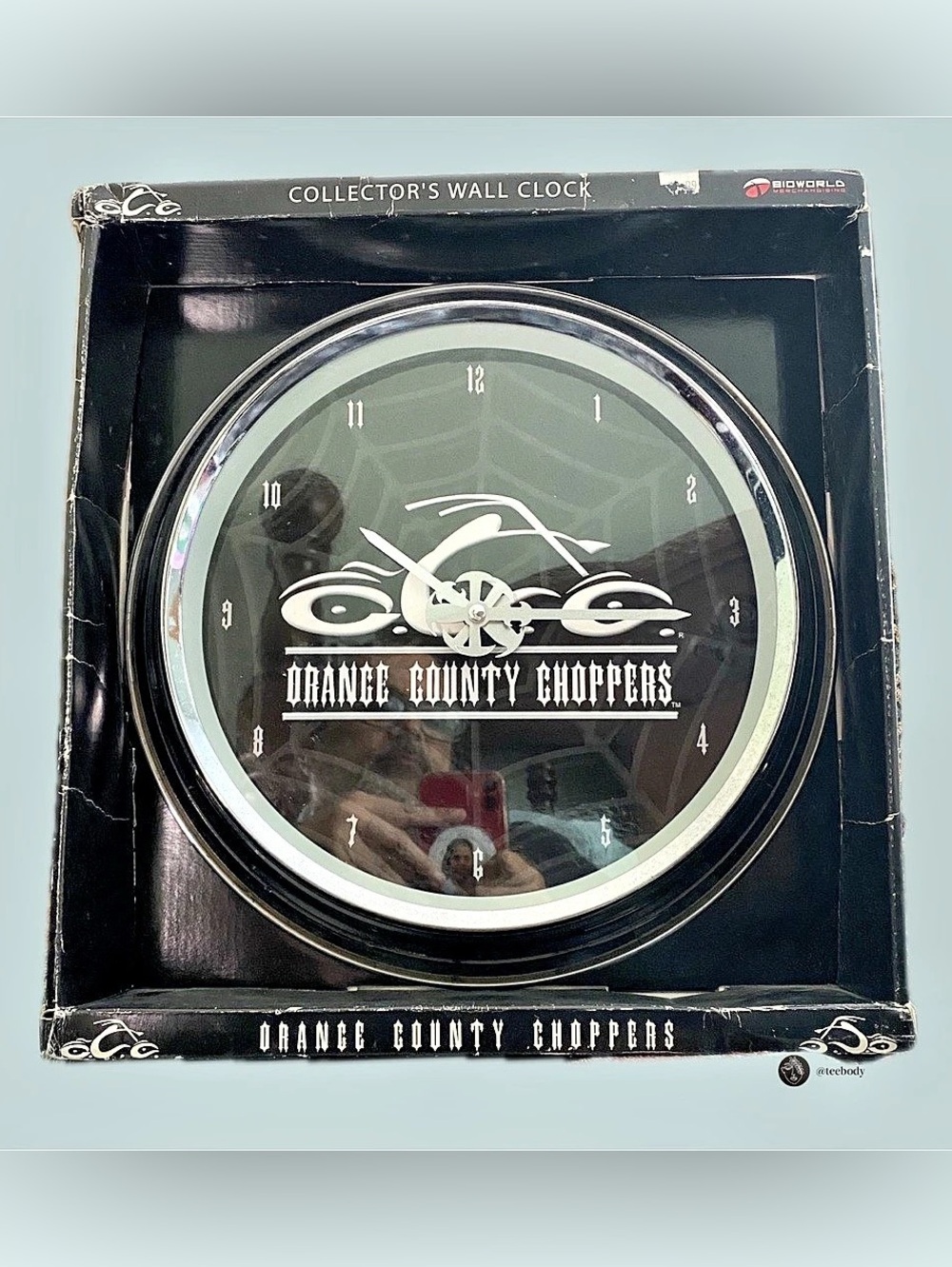 VTG NOS Orange County Choppers OCC Collectors Wall Clock Bioworld Brand New Box